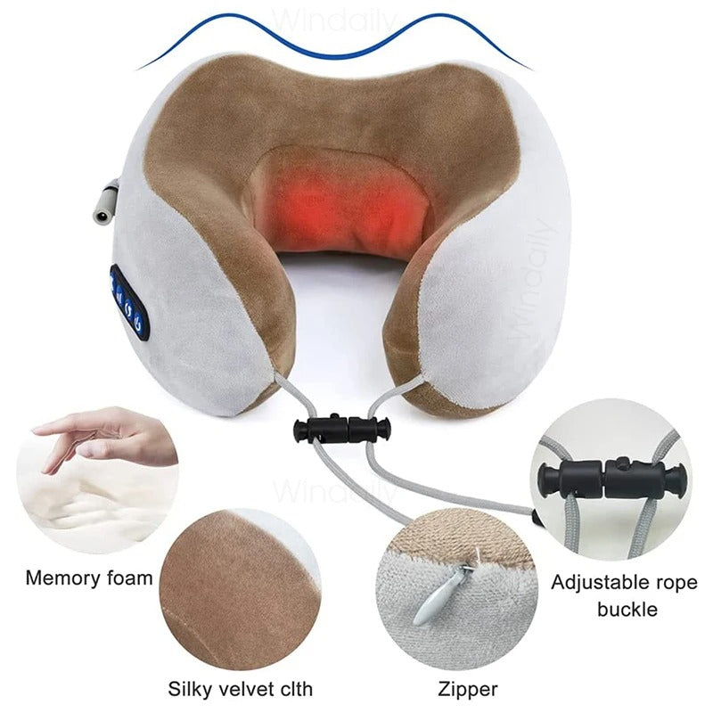 Masajeador Cervical Inteligente con Calor Terapéutico USB