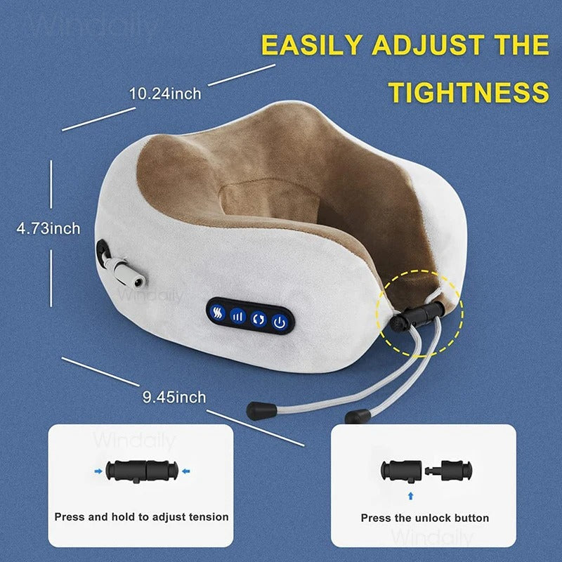 Masajeador Cervical Inteligente con Calor Terapéutico USB
