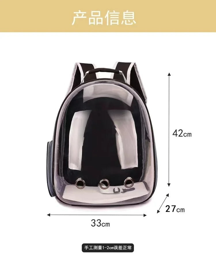 Mochila Espacial para Gatos y Mascotas